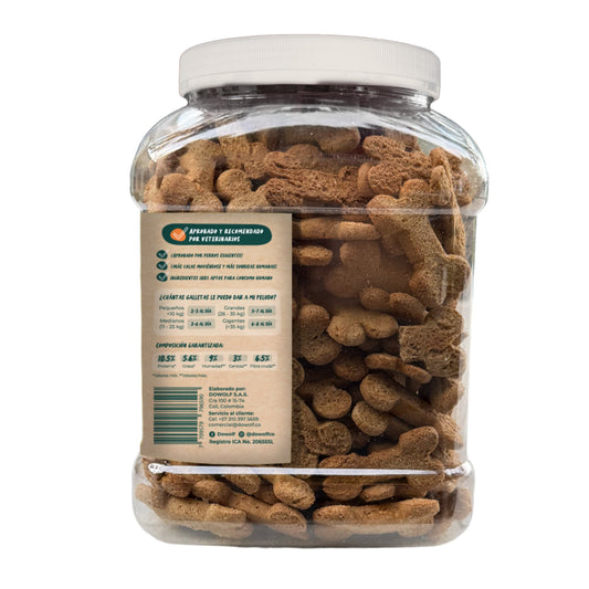 Caja x6 Bomboneras 1Kg de Galletas Pollo, Zanahoria y OMEGA 3
