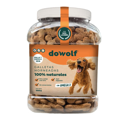 Caja x6 Bomboneras 1Kg de Galletas Pollo, Zanahoria y OMEGA 3