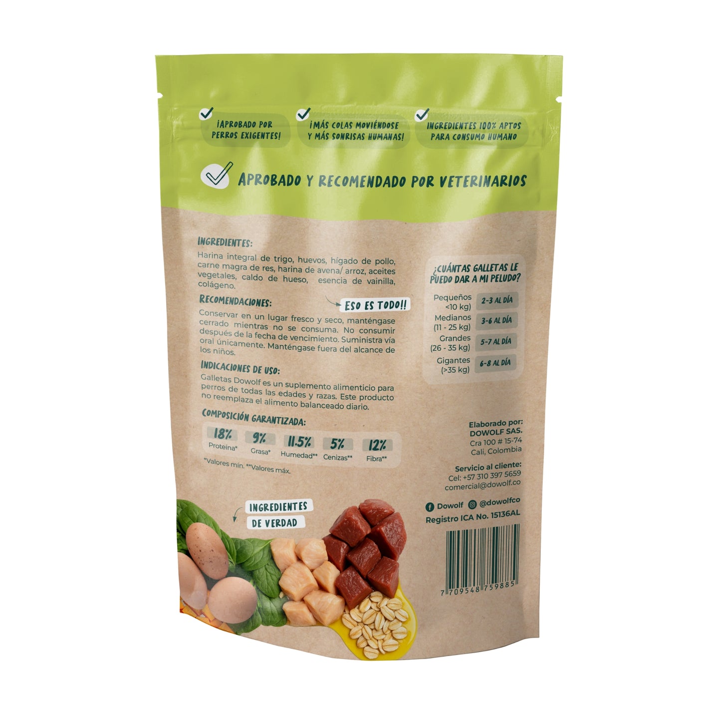 Caja x24 Galletas 200 gr Mixtas Pollo y ternera con colágeno